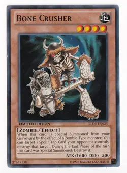 YuGiOh! - Bone Crusher GLD5-EN025 Common Limited Editio Haunted Mine - Image 1