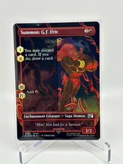 Summon: G.F. Ifrit. (Borderless/Foil) - Final Fantasy - NM - MTG Magic - Image 1