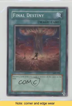 Final Destiny Unlimited YuGiOh Magic Ruler Booster #MRL-035 2002 READ 00jz - Image 1