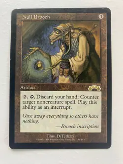 Null Brooch Exodus Regular Magic the Gathering MTG Card - Image 1