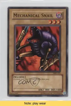 Mechanical Snail Unlimited YuGiOh Magic Ruler Booster #MRL-021 2002 READ 2u3 - Image 1