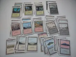 MTG Revised 3rd Edition Basic Lands X141 Forest Island Mountain Plains Swamp - Image 1