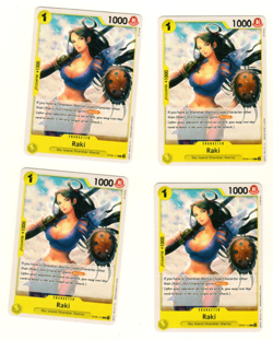 Set Of 4 Raki OP06-113 Wings of Captain One Piece Trading Card - Image 3