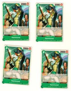 Set Of 4 Hammond OP06-032 One Piece Trading Card - Image 1