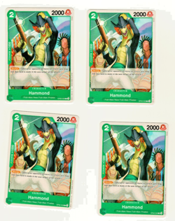 Set Of 4 Hammond OP06-032 One Piece Trading Card - Image 3