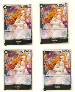Set Of 4 Kalifa CPO OP07-081 One Piece Trading Card - Image 3