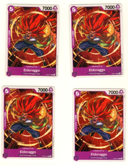 Set Of 4 Eldoraggo OP06-070 One Piece Trading Card - Image 1