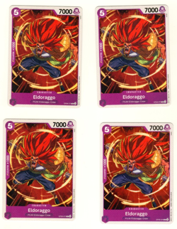 Set Of 4 Eldoraggo OP06-070 One Piece Trading Card - Image 3