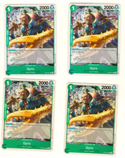 Set Of 4 Gyro OP06-027 One Piece Trading Card - Image 1