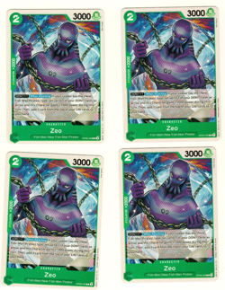 Set Of 4 Zeo OP06-028 Wings of the Captain One Piece Trading Card - Image 3