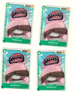 Set Of 4 Wadatsumi OP06-037 Wings of the Captain One Piece Trading Card - Image 1