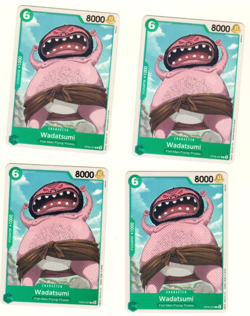 Set Of 4 Wadatsumi OP06-037 Wings of the Captain One Piece Trading Card - Image 3