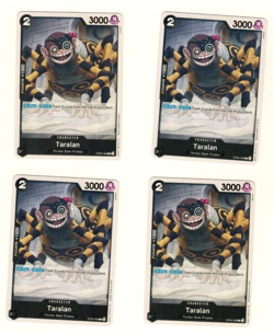 Set Of 4 Taralan OP06-089 Wings of the Captain One Piece Trading Card - Image 1