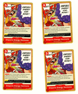 Set Of 4 Emporio Energy Hormone OP05-018 One Piece Trading Card - Image 3