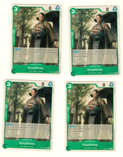 Set Of 4 Koushirou OP06-026 Wings of the Captain One Piece Trading Card - Image 1