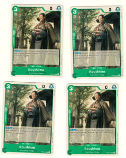 Set Of 4 Koushirou OP06-026 Wings of the Captain One Piece Trading Card - Image 3