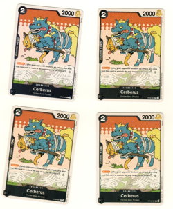 Set Of 4 Cerberus OP06-087 One Piece Trading Card - Image 3