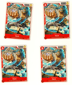 Set Of 4 Hack OP05-012 Awakening of the New Era One Piece Trading Card - Image 3