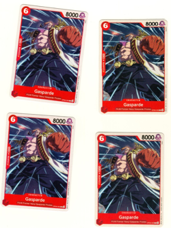 Set Of 4 Gasparde OP06-005 One Piece Trading Card - Image 1