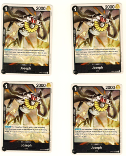 Set Of 4 Joseph CPO OP07-092 One Piece Trading Card - Image 1