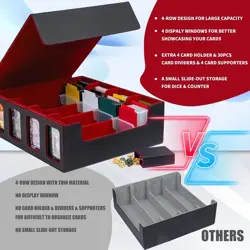 MTG Commander Deck Box 3200+Trading Card Storage Box TCG Deck Case with Display - Image 5