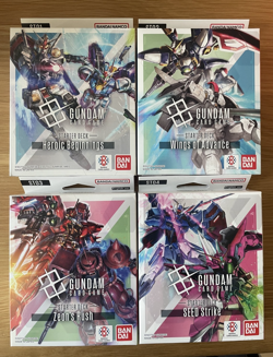 Gundam Card Game TCG 4 x Starter Deck ST01 ST02 ST03 ST04 ENGLISH - Brand New - Image 1