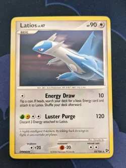 Latios LV.47 23/106 Pokemon Card Non Holo Rare DP Great Encounters Pokemon TCG - Image 1