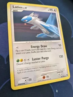 Latios LV.47 23/106 Pokemon Card Non Holo Rare DP Great Encounters Pokemon TCG - Image 4