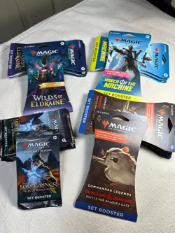 Magic Gathering MTG Sealed Booster Packs Lot Of 20, LotR, Machine, Baldur, Wilds - Image 1