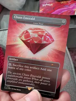 Chaos Emerald (Lotus Petal) Red Secret Lair Sonic MTG - Image 1