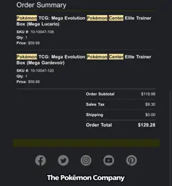 *Confirmed Preorder* Pokemon Center Exclusive Pokemon Mega Evolution Etbs - Image 4