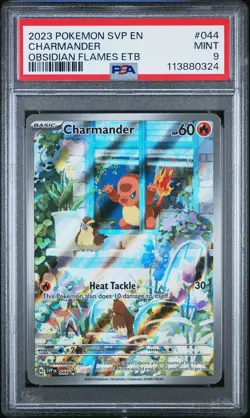2023 POKEMON SVP EN-SV BLACK STAR PROMO #044 CHARMANDER PSA 9 - Image 1