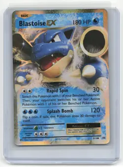 2016 Pokemon TCG Blastoise EX XY Evolutions #21/108 - Image 1