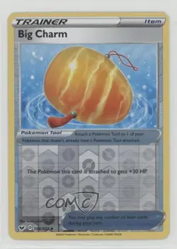 Big Charm Reverse Foil Pokemon Sword & Shield #158 u3f - Image 1