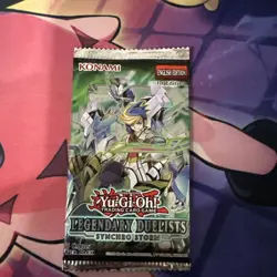 YuGiOh! Legendary Duelists: Synchro Storm Factory Sealed Booster Pack - Image 1