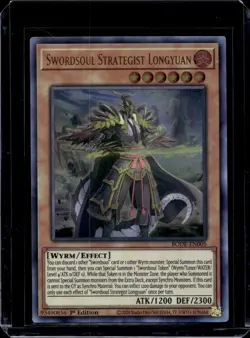 YuGiOh! - Swordsoul Strategist Longyuan BODE-EN005 Ultra Rare 1st Edition NM - Image 1