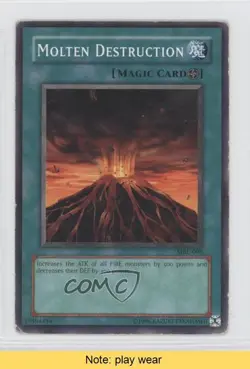 Molten Destruction Unlimited YuGiOh Magic Ruler Booster #MRL-098 2002 READ 1a1 - Image 1