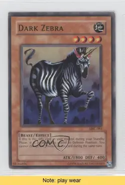 Dark Zebra Unlimited YuGiOh Magic Ruler Booster #MRL-084 2002 READ 1a1 - Image 1