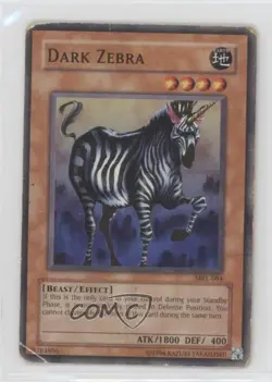 Dark Zebra Unlimited YuGiOh Magic Ruler Booster #MRL-084 2002 n3t - Image 1