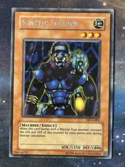 Kinetic Soldier WC4-002 Secret Rare World Champion Promo 2004 Yugioh Yu-Gi-Oh LP - Image 1