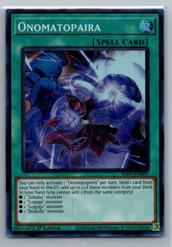 Yugioh Onomatopaira RA04-EN089 Super Rare Foil - NM - Image 1