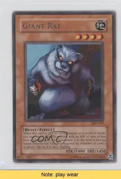 Giant Rat Unlimited YuGiOh Magic Ruler Booster #MRL-079 2002 READ 0j6 - Image 1
