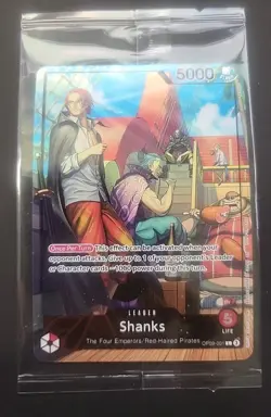 PSA Magazine Promo July 2025 One Piece SHANKS OP09-001 Holo Promo Card UNGRADED - Image 1