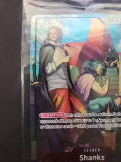 PSA Magazine Promo July 2025 One Piece SHANKS OP09-001 Holo Promo Card UNGRADED - Image 2