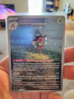 Pokemon TCG Ledian Holo Illustration Rare Card 144/142 Stellar Crown Sv07 NM - Image 1