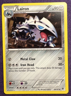 Lairon 58/101 - Plasma Blast - Uncommon Card - Regular - Pokemon TCG - Image 1