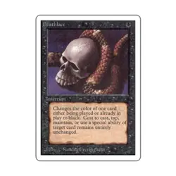 WOTC MtG Unlimited Deathlace (R) EX - Image 1