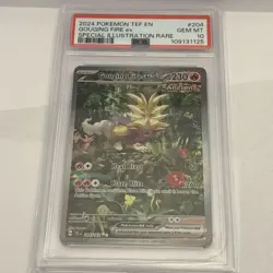 PSA 10 Gouging Fire ex #204 Temporal Forces 2024 Pokemon GEM MINT - Image 1