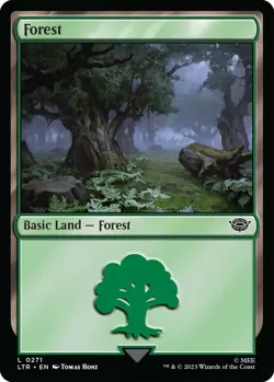 Foil - Forest (0271) - 271 / NM / English MTG - Image 1