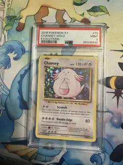 2016 POKEMON XY EVOLUTIONS - 70/108 CHANSEY HOLO PSA 9 - Image 1